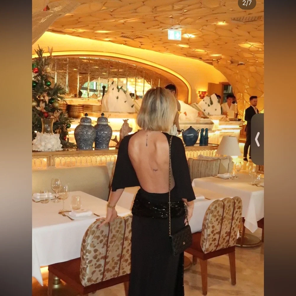 ZARA CUMMERBUND MIDI DRESS - Picture 3 of 17